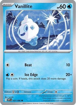 Vanillite 027/086  SV White Flare - Common