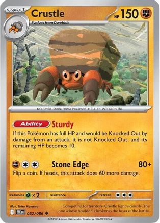 Crustle 052/086  SV Black Bolt - Uncommon