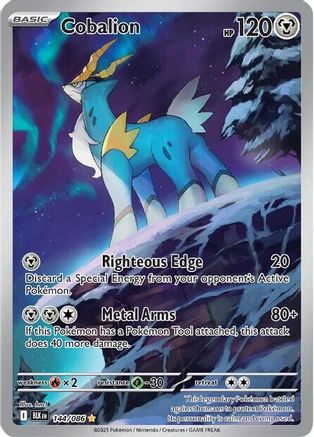 Cobalion 144/086  - Holofoil SV Black Bolt - Illustration Rare