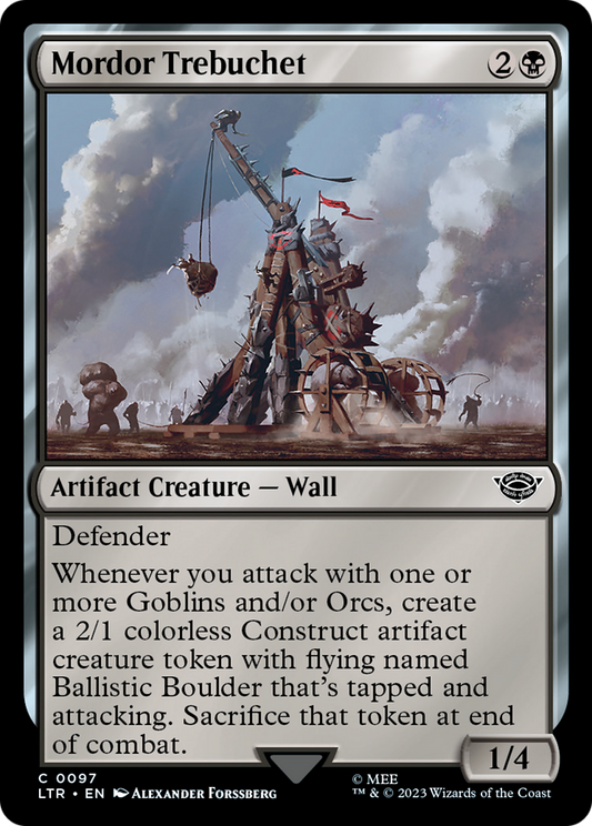 Mordor Trebuchet (LTR-097) - The Lord of the Rings: Tales of Middle-earth Foil