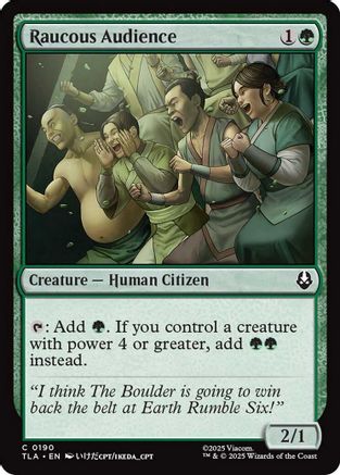 Raucous Audience (TLA-190) - Avatar: The Last Airbender Foil