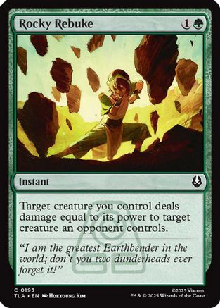 Rocky Rebuke (TLA-193) - Avatar: The Last Airbender