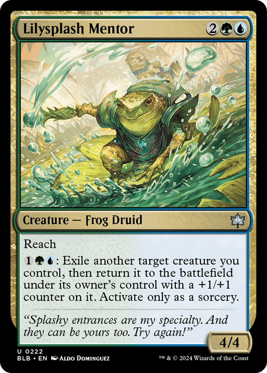 Lilysplash Mentor (BLB-222) - Bloomburrow