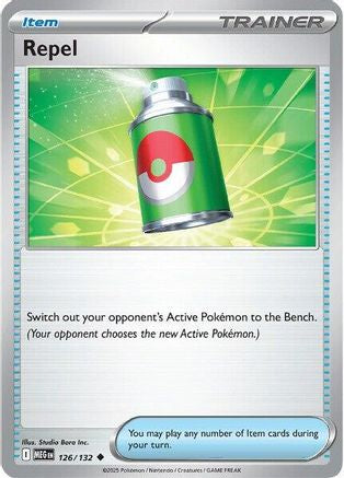 Repel 126/132  - Reverse Holofoil ME01 Mega Evolution - Uncommon
