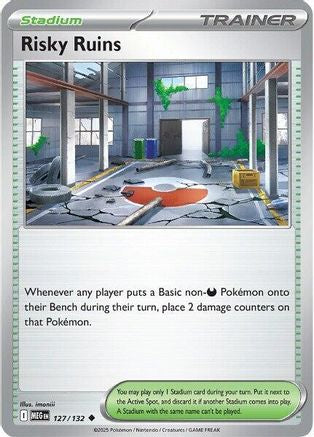 Risky Ruins 127/132  - Reverse Holofoil ME01 Mega Evolution - Uncommon