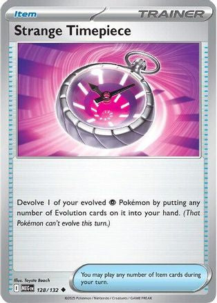 Strange Timepiece 128/132  - Reverse Holofoil ME01 Mega Evolution - Uncommon