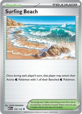 Surfing Beach 129/132  ME01 Mega Evolution - Uncommon
