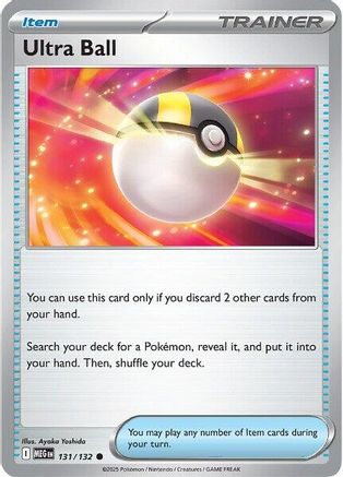 Ultra Ball 131/132  - Reverse Holofoil ME01 Mega Evolution - Common