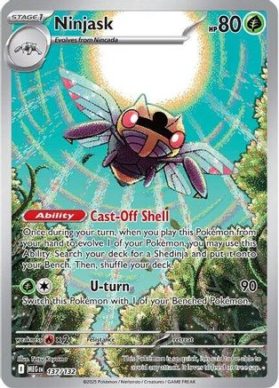 Ninjask 137/132  - Holofoil ME01 Mega Evolution - Illustration Rare