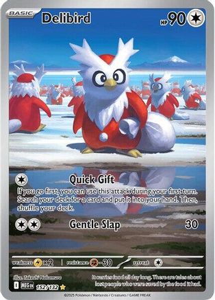 Delibird 152/132  - Holofoil ME01 Mega Evolution - Illustration Rare