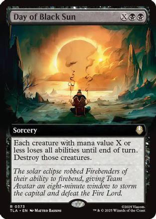 Day of Black Sun (Extended Art) (TLA-373) - Avatar: The Last Airbender Foil