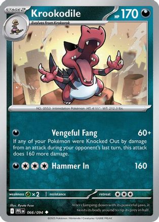 Krookodile 066/094  ME02 Phantasmal Flames - Uncommon