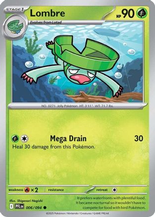 Lombre 006/094  - Reverse Holofoil ME02 Phantasmal Flames - Common