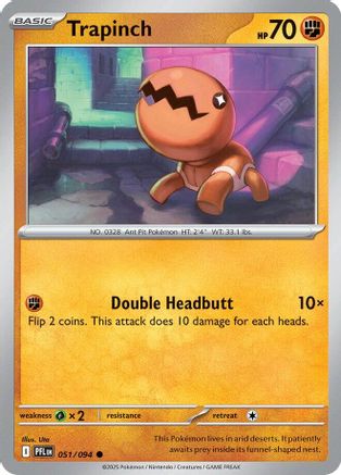 Trapinch 051/094  - Reverse Holofoil ME02 Phantasmal Flames - Common