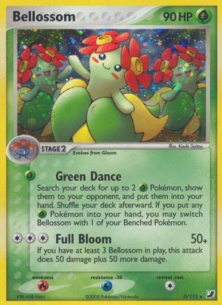 Bellossom 003  - Holofoil Unseen Forces - Holo Rare