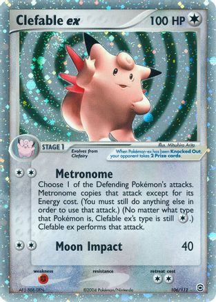 Clefable ex 106  FireRed & LeafGreen - Ultra Rare