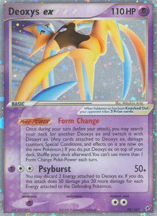 Deoxys ex (Attack Forme) 098  - Holofoil Deoxys - Ultra Rare