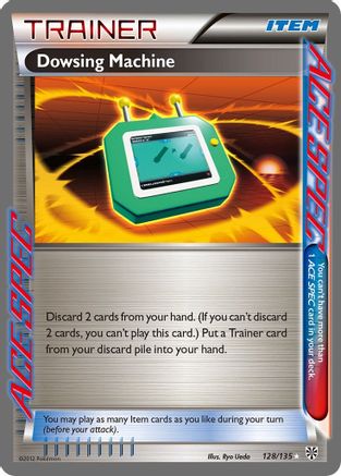 Dowsing Machine 128  - Holofoil Plasma Storm - Rare Ace