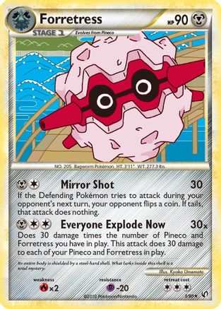 Forretress (3) 003/90  - Holofoil Undaunted - Holo Rare