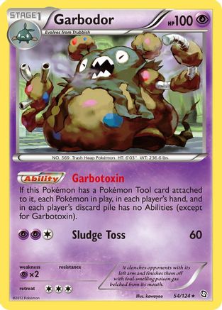 Garbodor 054  - Holofoil Dragons Exalted - Holo Rare