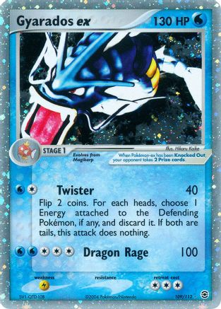 Gyarados ex 109  FireRed & LeafGreen - Ultra Rare