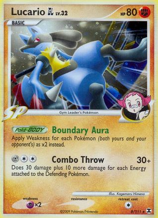 Lucario GL 008  - Holofoil Rising Rivals - Holo Rare