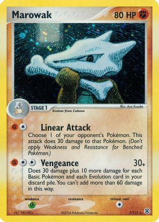 Marowak 007  - Holofoil FireRed & LeafGreen - Holo Rare