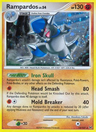 Rampardos 013  - Holofoil Platinum - Holo Rare