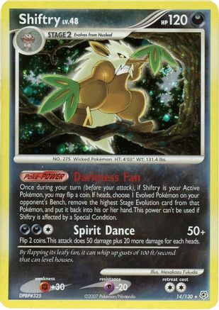 Shiftry 014  - Reverse Holofoil Diamond and Pearl - Holo Rare