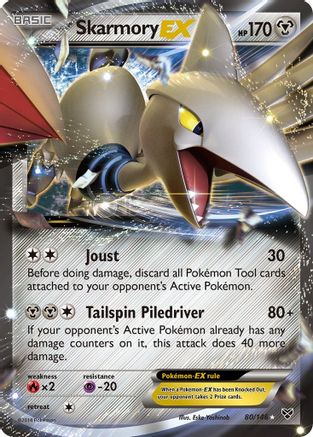 Skarmory EX 080/146  - Holofoil XY Base Set - Ultra Rare
