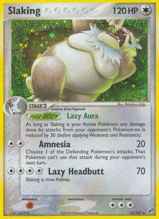 Slaking 015  - Reverse Holofoil Deoxys - Holo Rare