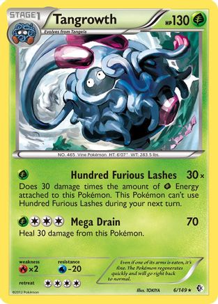 Tangrowth 006  - Holofoil Boundaries Crossed - Holo Rare