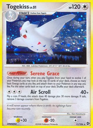 Togekiss 011  - Reverse Holofoil Great Encounters - Holo Rare