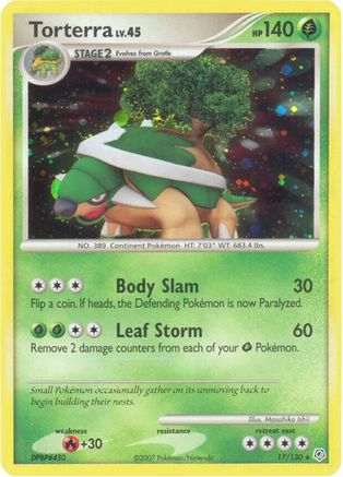 Torterra 017/130  - Holofoil Diamond and Pearl - Holo Rare