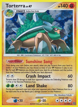 Torterra 011  - Holofoil Stormfront - Holo Rare