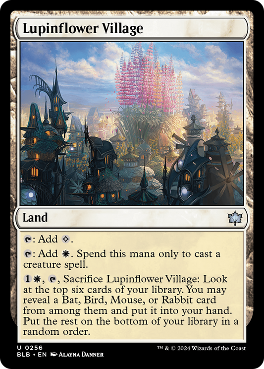 Lupinflower Village (BLB-256) - Bloomburrow
