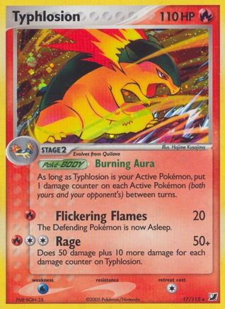 Typhlosion 017  - Holofoil Unseen Forces - Holo Rare