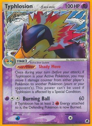 Typhlosion (Delta Species) 012/101  - Holofoil Dragon Frontiers - Holo Rare
