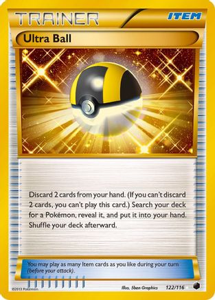 Ultra Ball 122  - Holofoil Plasma Freeze - Secret Rare