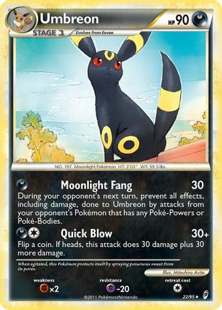 Umbreon 022  - Reverse Holofoil Call of Legends - Holo Rare