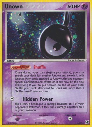 Unown (!) 00!  - Holofoil Unseen Forces - Holo Rare
