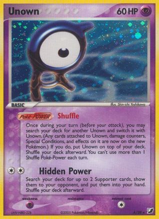 Unown (A) 00A  - Holofoil Unseen Forces - Holo Rare