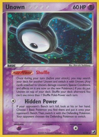 Unown (E) 00E  - Holofoil Unseen Forces - Holo Rare