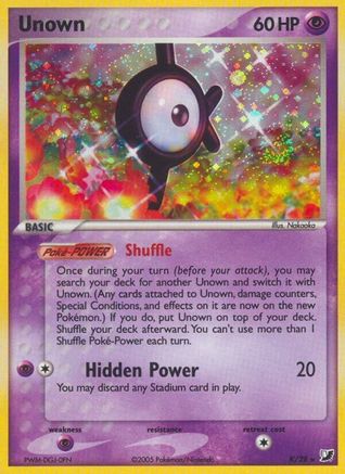Unown (K) 00K  - Holofoil Unseen Forces - Holo Rare
