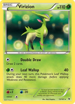 Virizion 013  - Holofoil Noble Victories - Holo Rare