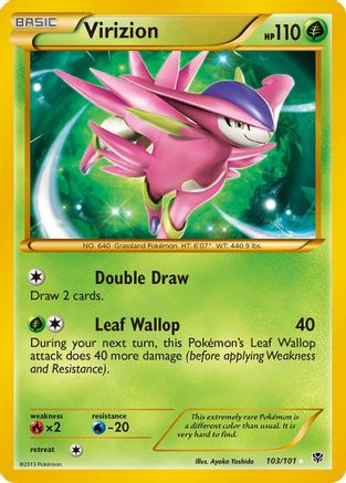 Virizion (Secret) 103  - Holofoil Plasma Blast - Secret Rare