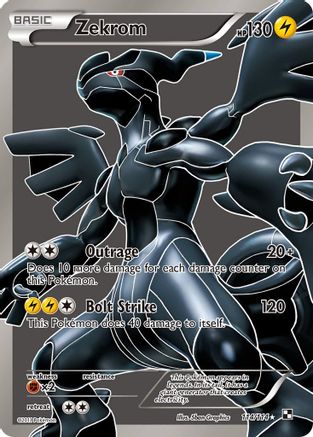 Zekrom (114 Full Art) 114/114  - Holofoil Black and White - Ultra Rare