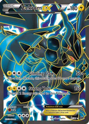Zekrom EX (97 Full Art) 097  - Holofoil Next Destinies - Ultra Rare