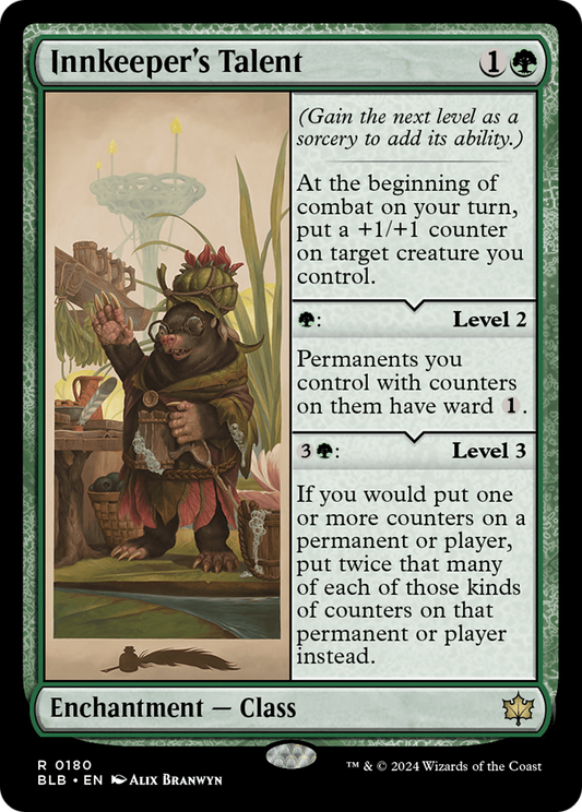 Innkeeper's Talent (BLB-180) - Bloomburrow Foil