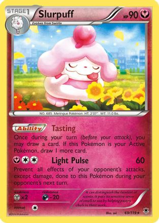 Slurpuff 069/119  - Holofoil XY  Phantom Forces - Holo Rare